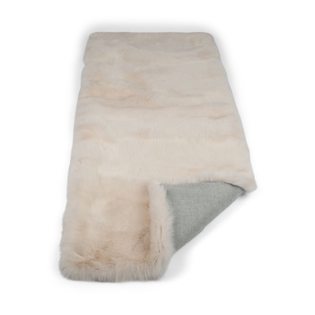 Premium rävskinnspläd | Kasmirbaksida | Light Pink | 200x80 cm