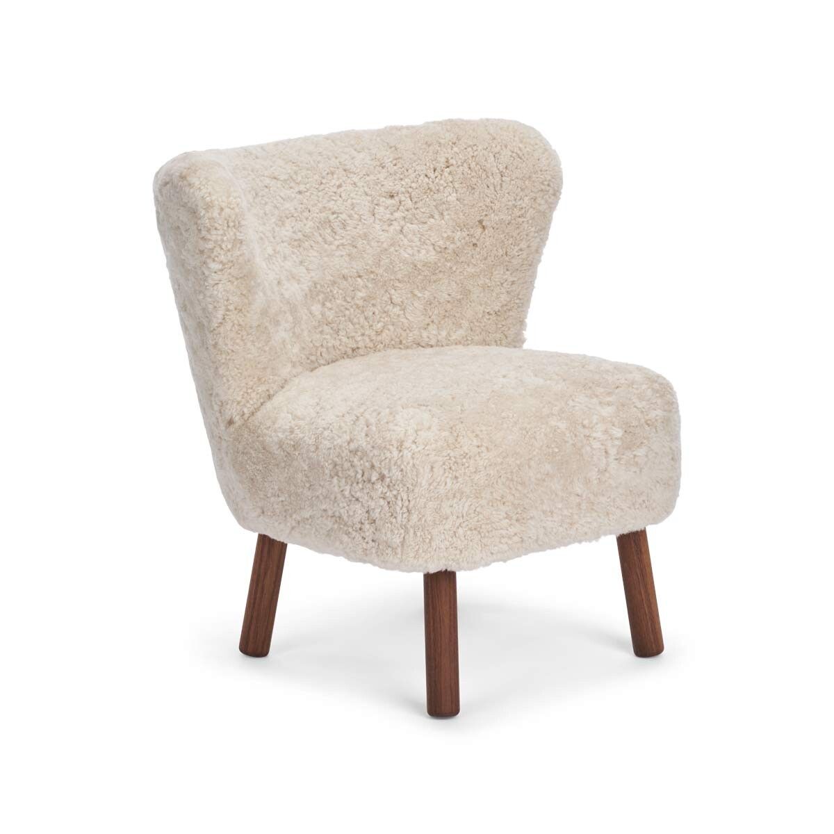 Emily Lounge Chair | Kort lugg Pearl