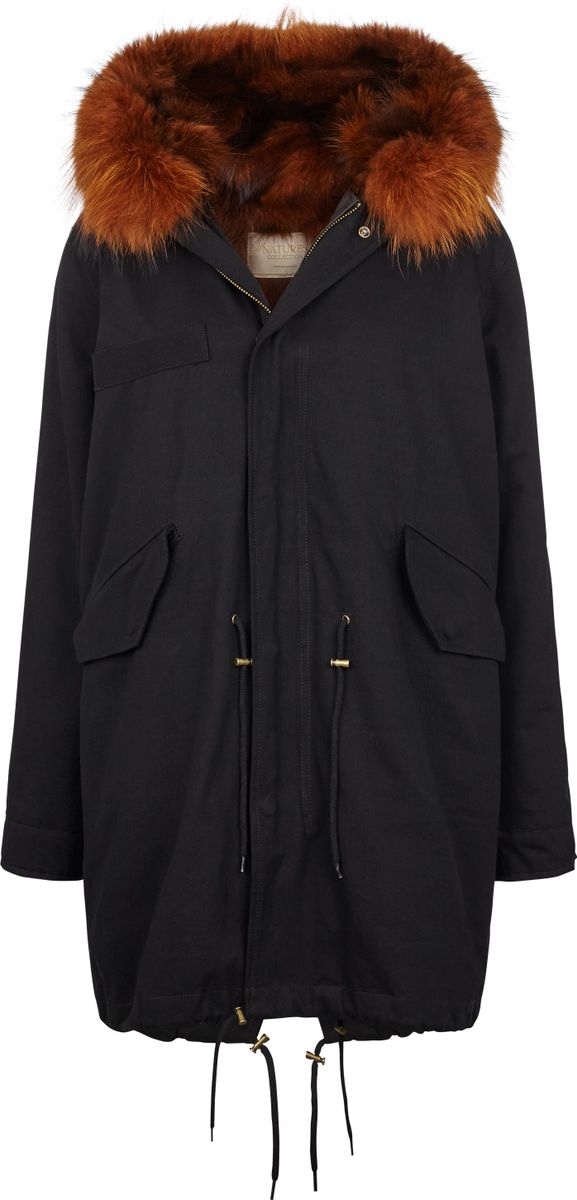 Petra jacka Svart / Mörkorange