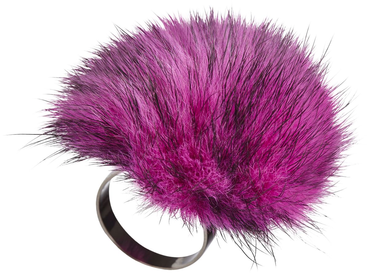 Pom Pom Ring Ljusrosa