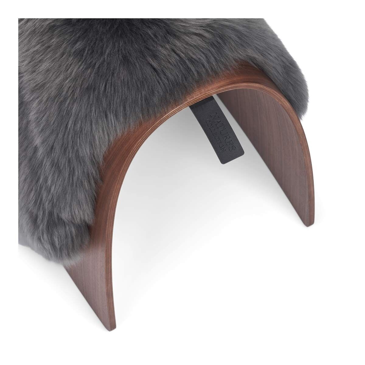 Sheep Stool cover | Lång lugg | Nya Zeeland Mörkgrå