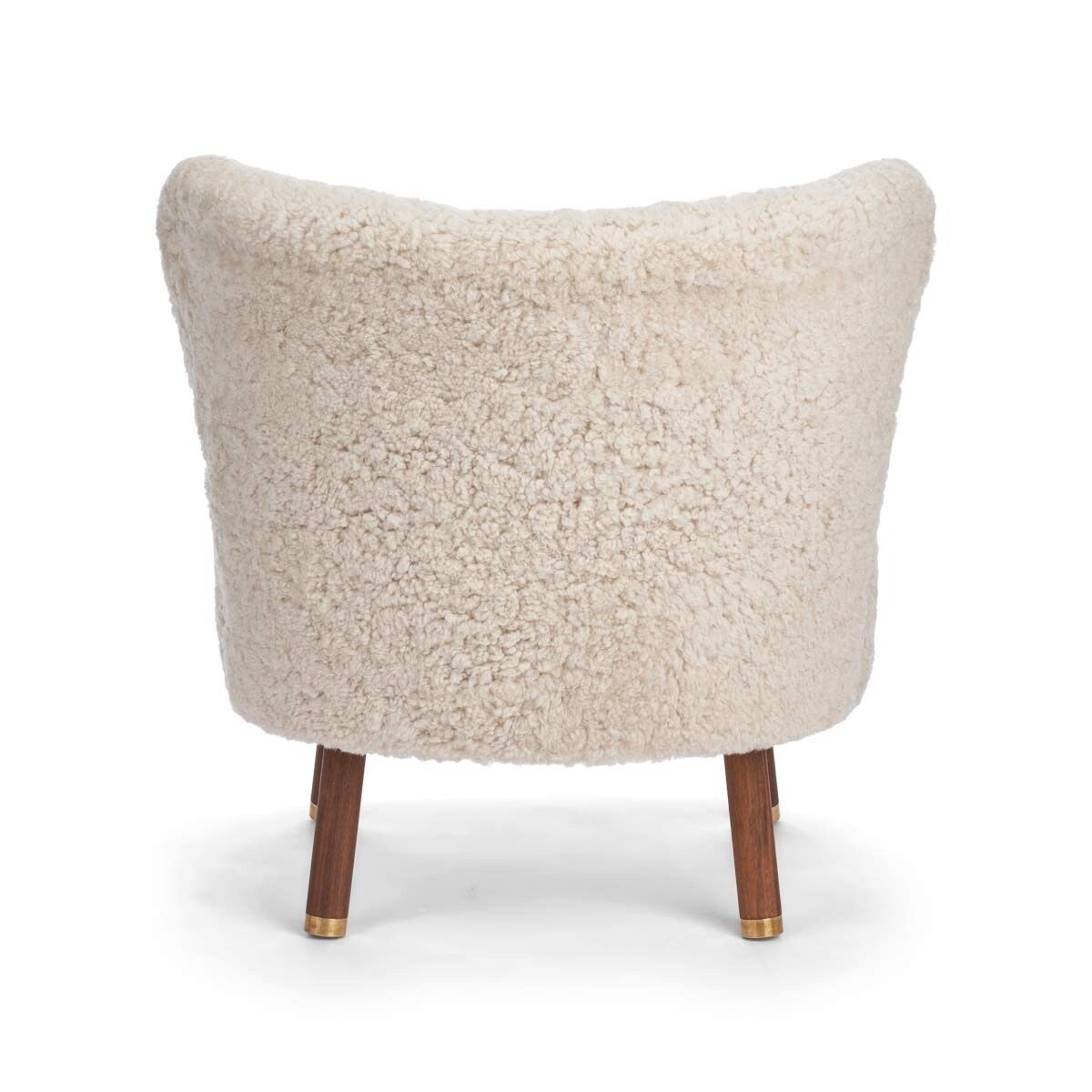 Emil Lounge Chair | Kort lugg Pearl