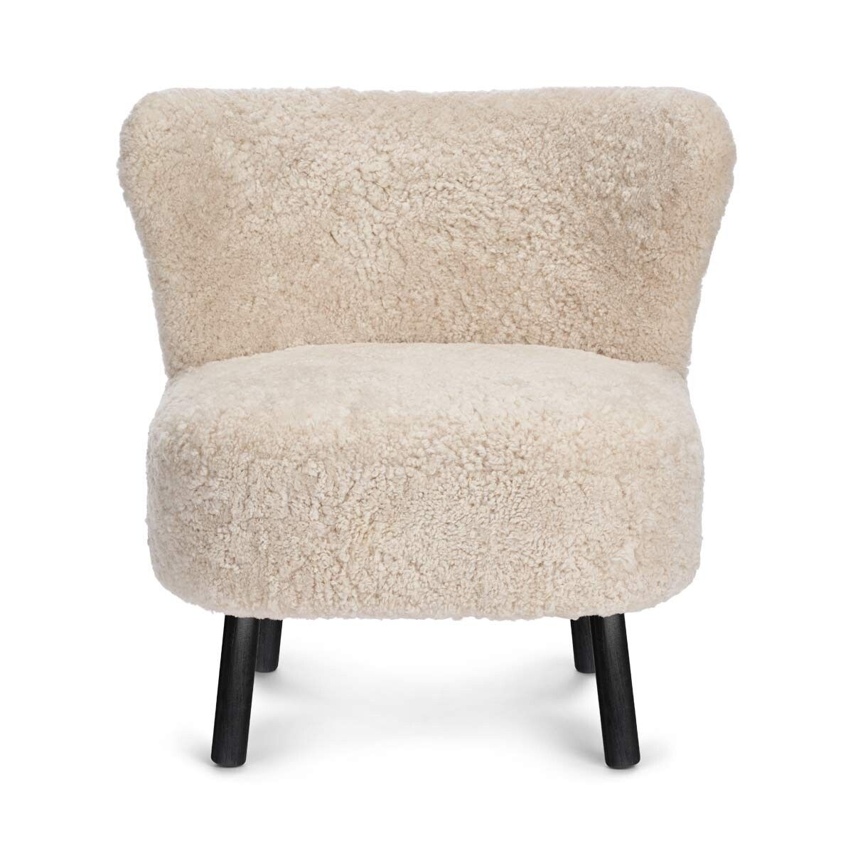 Emil Lounge Chair | Kort lugg Pearl