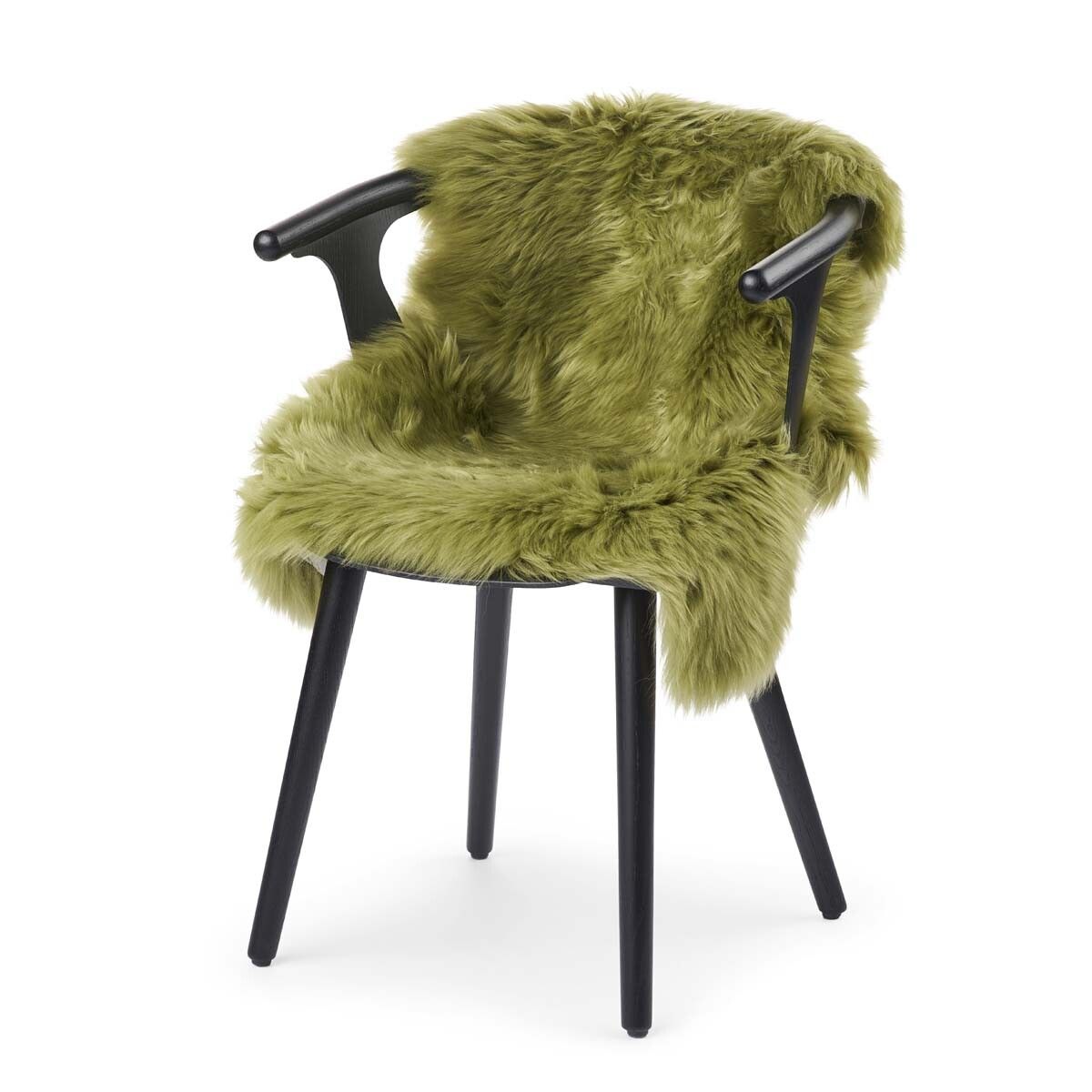 Fårskinn | Lång lugg | Nya Zeeland | 100x60 cm Grön