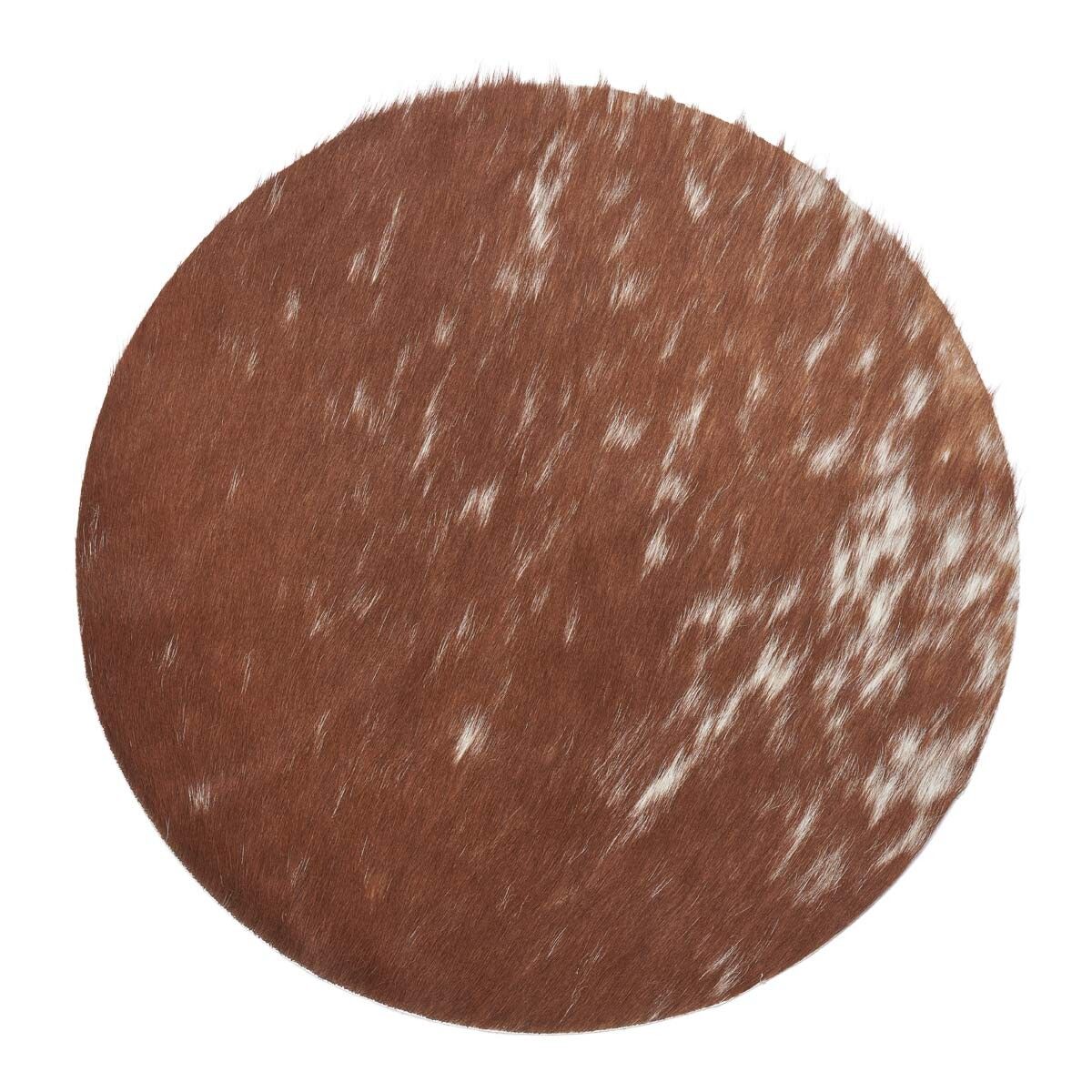 Ko Skinn Stolsdyna Salt/Peppar/Brunt/Vitt