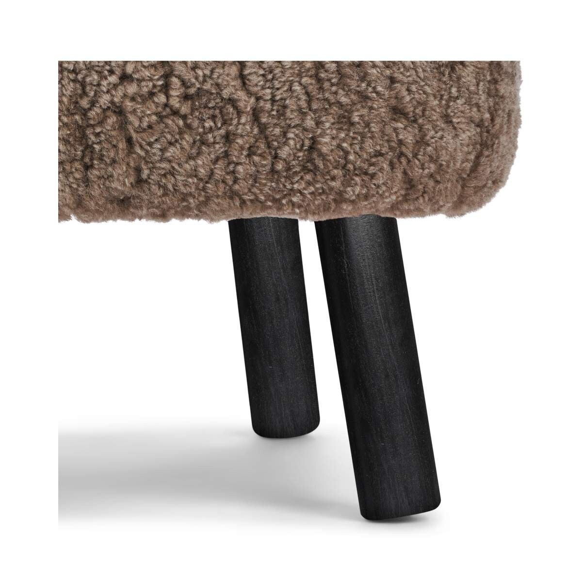 Emily Fotstöd Pall | Curly Taupe