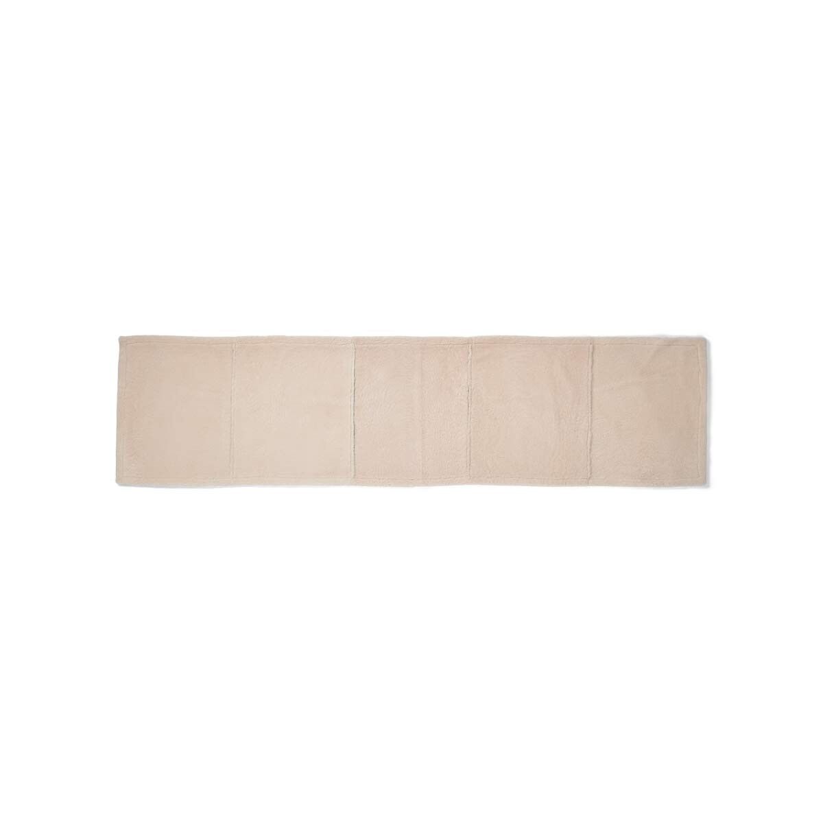 Angelina Kort Lugg Fårskinn Pläd Beige