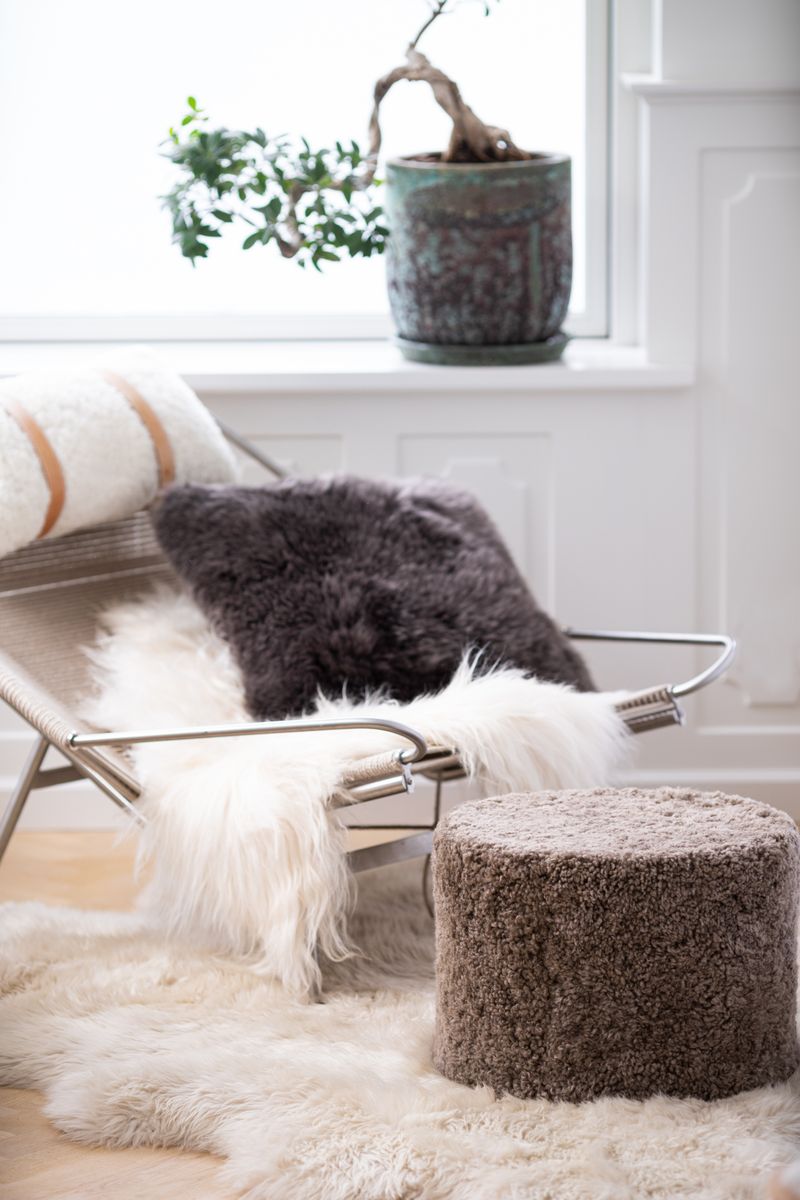 Lång Lugg Fårskinn 90 cm