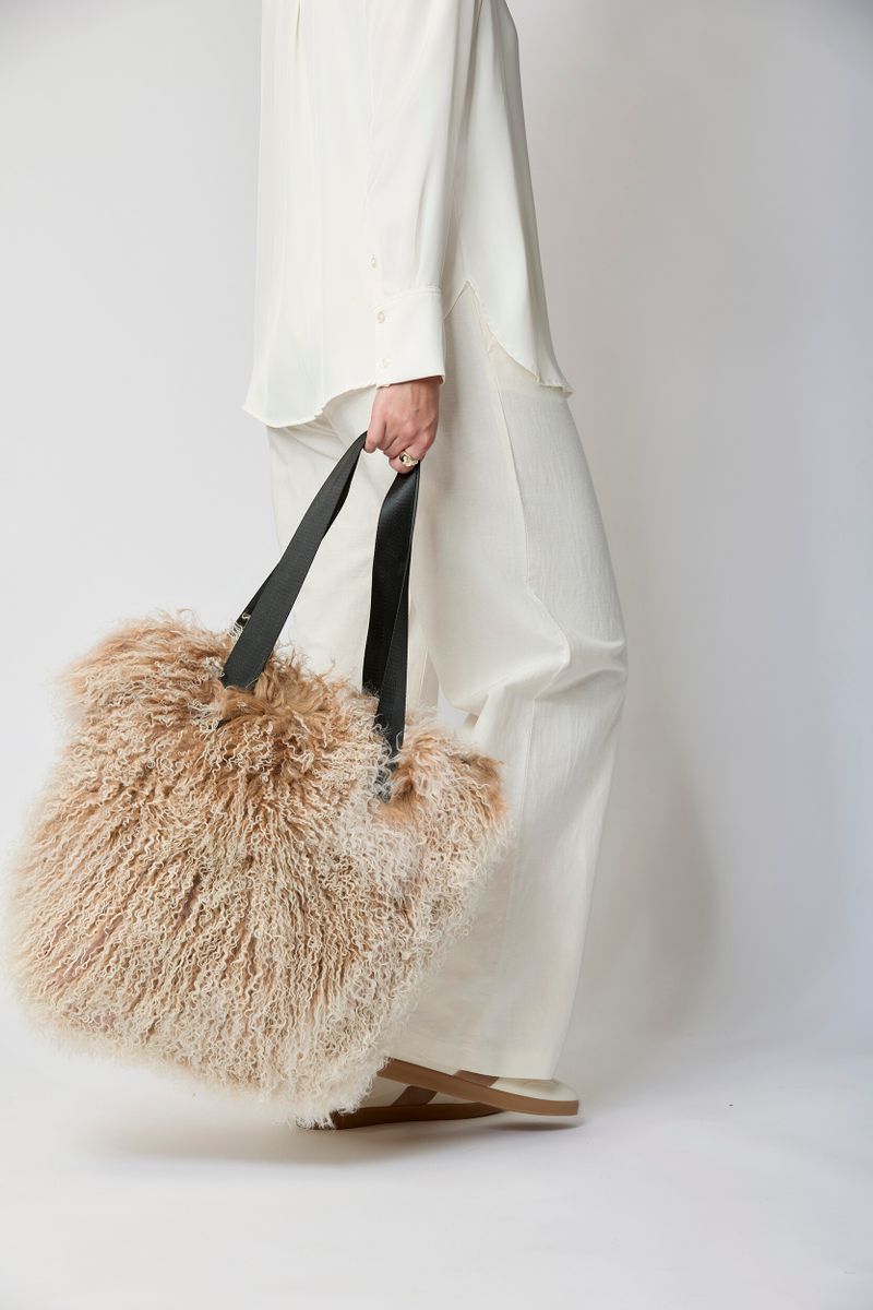 Hailey Shoppingväska Taupe/Snow Top