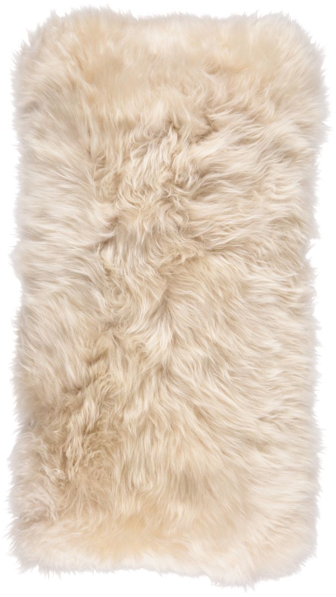 Fårskinnskudde | Lång lugg | Nya Zeeland | 28x56 cm Beige