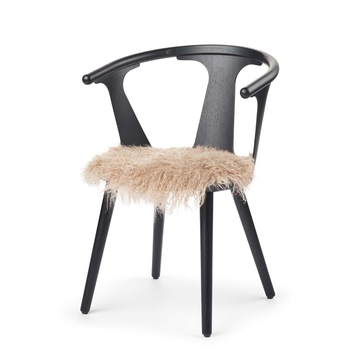 Stolsdyna | Lockig | Tibet | Ø38 cm Varm Sand