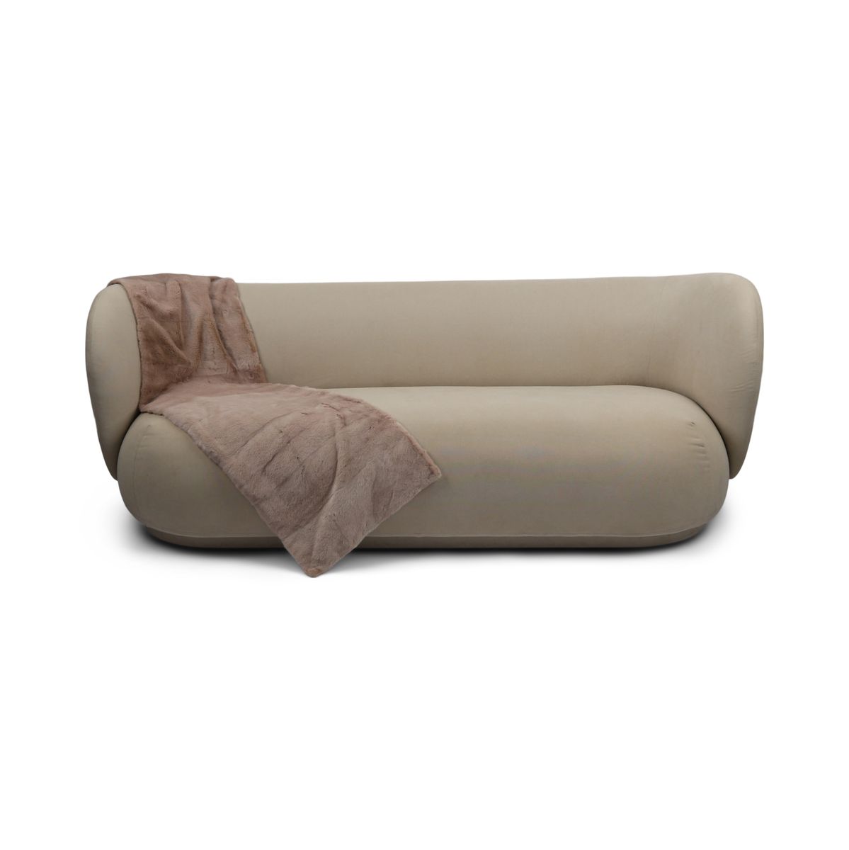 Minkpläd | Kasmirbaksida | Rosa | 150x48 cm