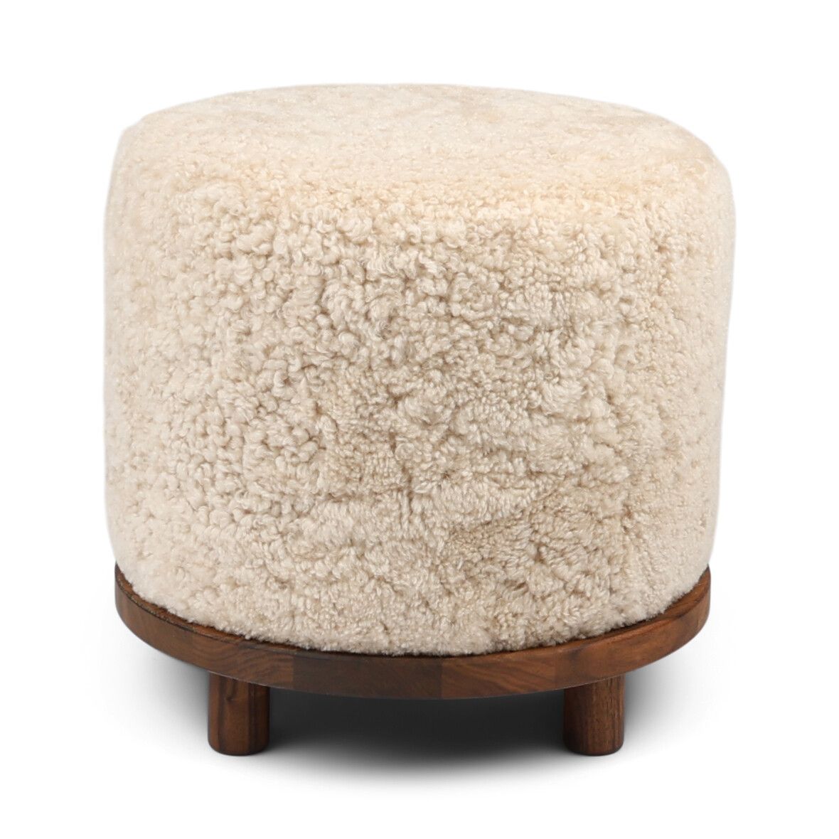 Simon pouf | Kort lugg | D46xH42 cm
