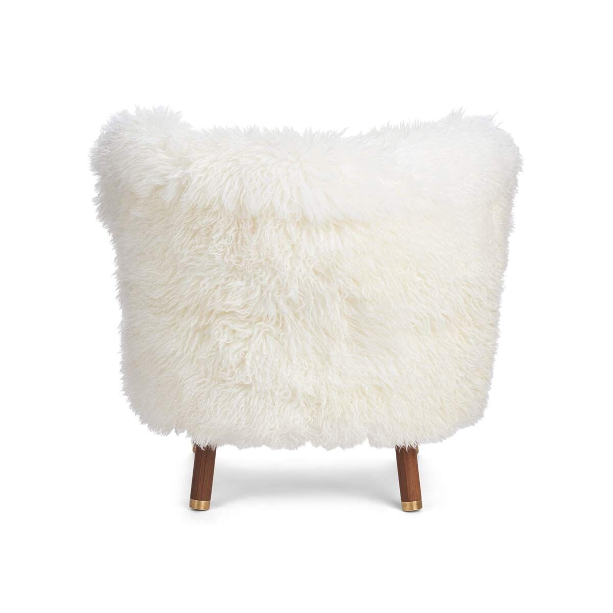 Emil Lounge Chair | Lång ull Vit
