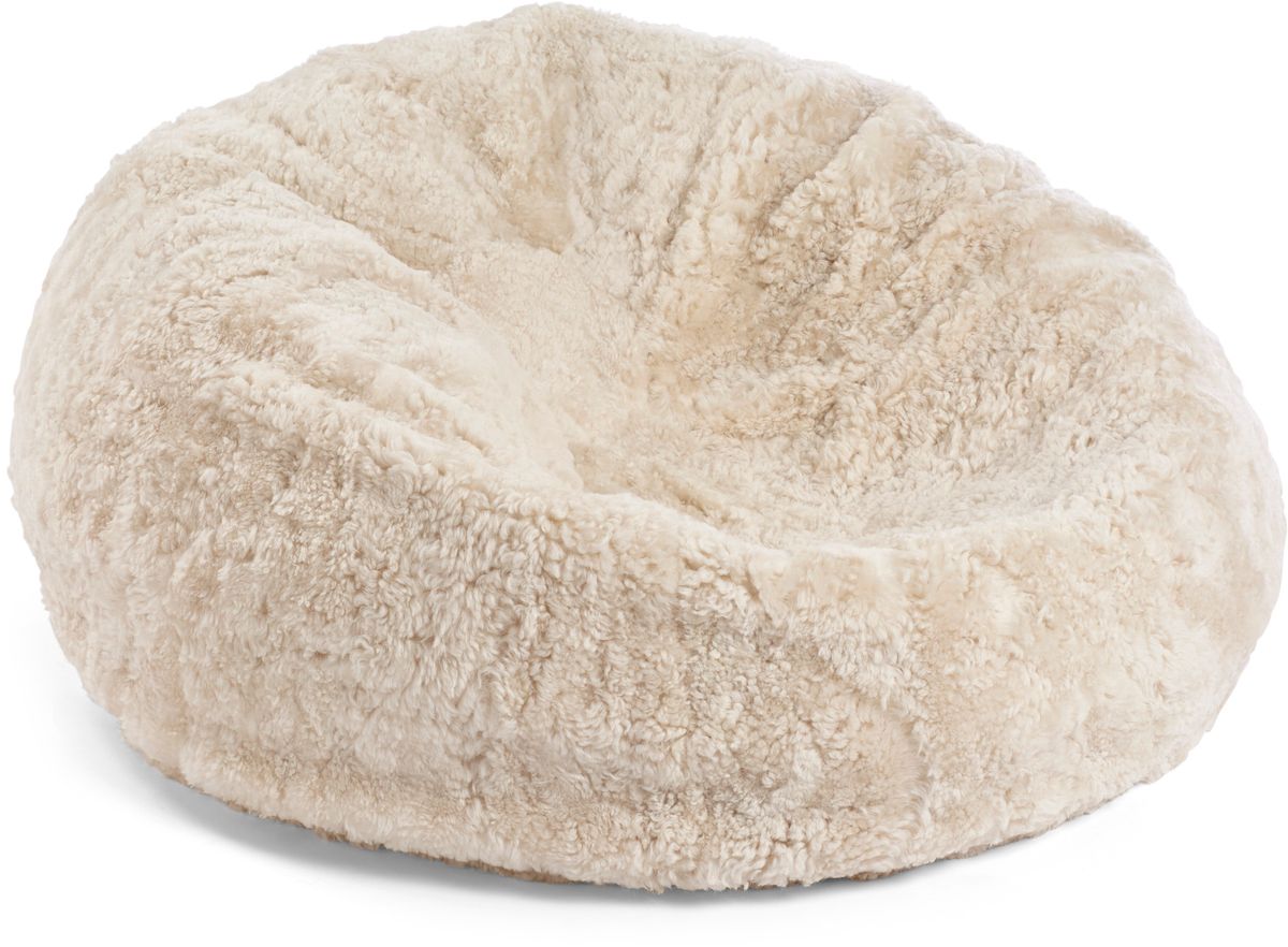 Runda saccosäck | Kort lugg | Nya Zealand | 73x74 cm & 93x92 cm Pearl