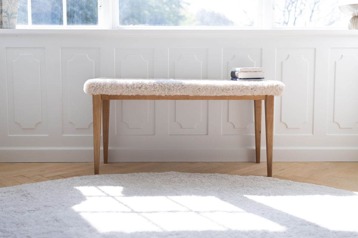 Matta | Kort lugg | Nya Zeeland | Ø140 cm Pearl