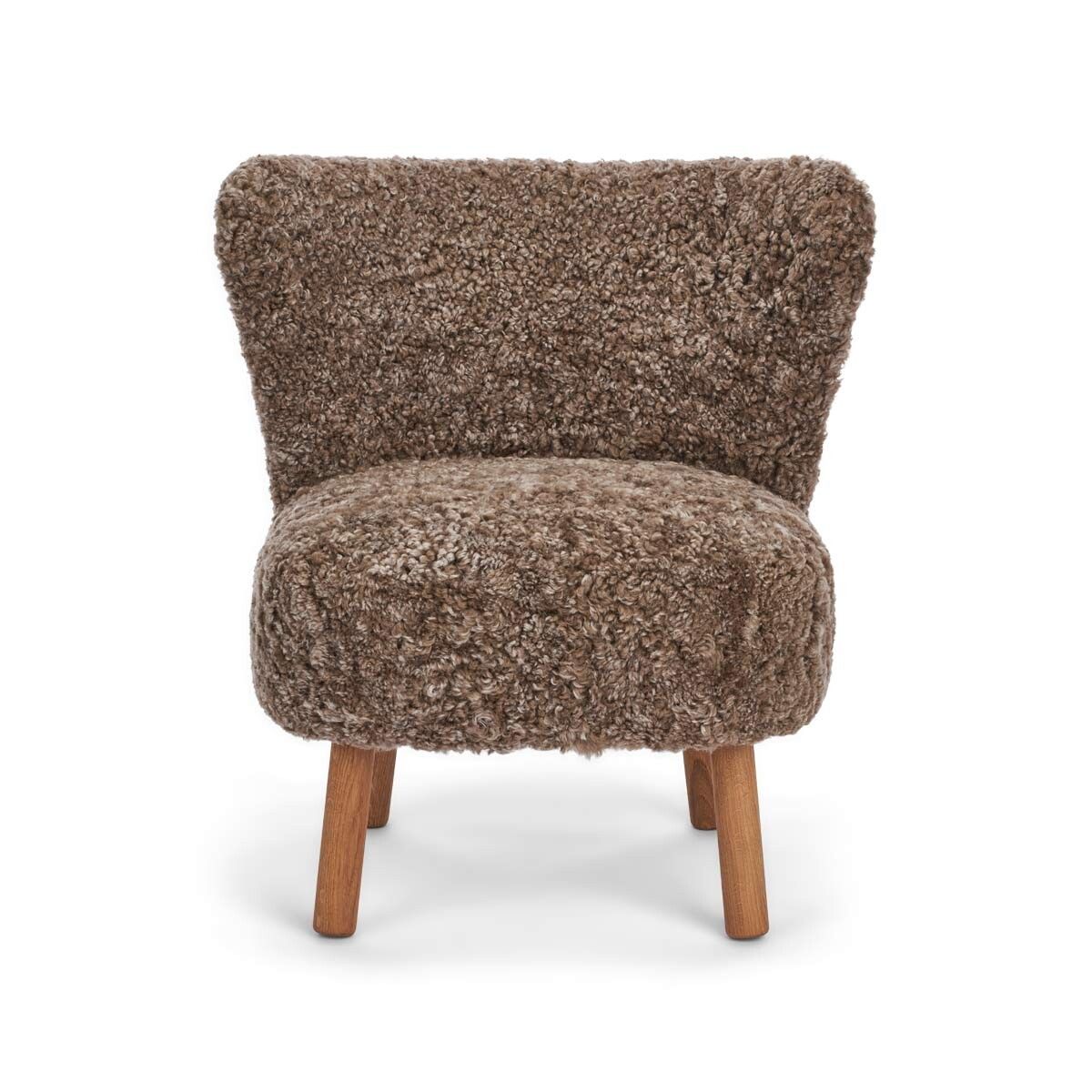 Emily Lounge Chair | Kort lugg Ljusbrun