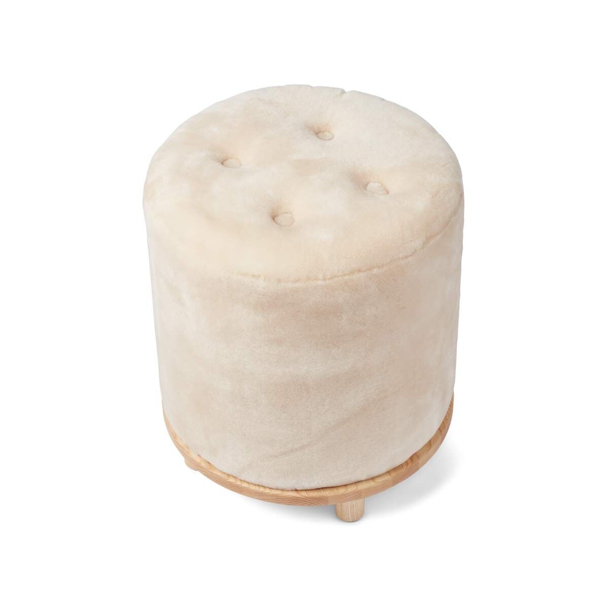 Simon Pouf Moccasin Naturligt