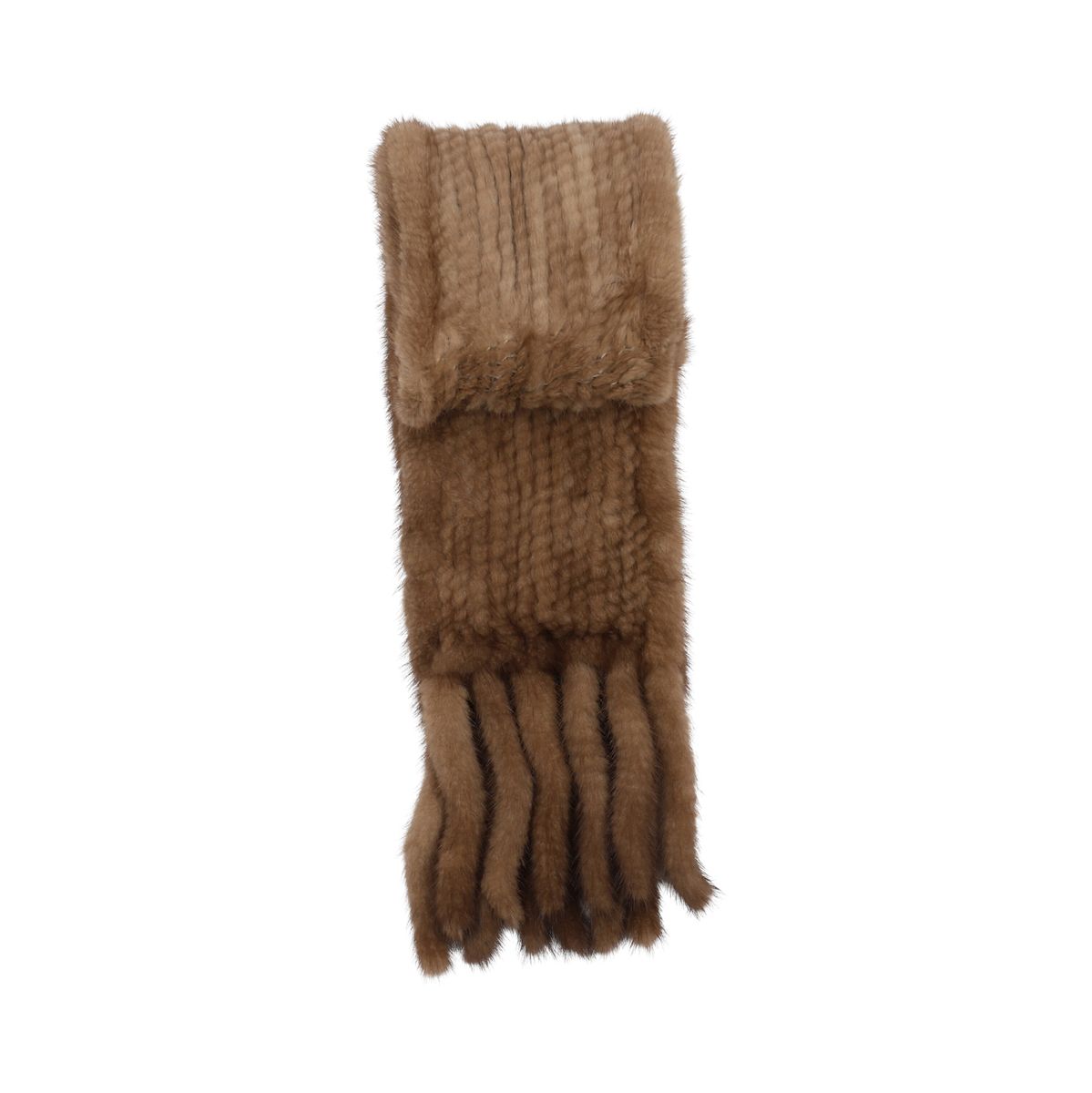 Mink halsduk Beige / Brun