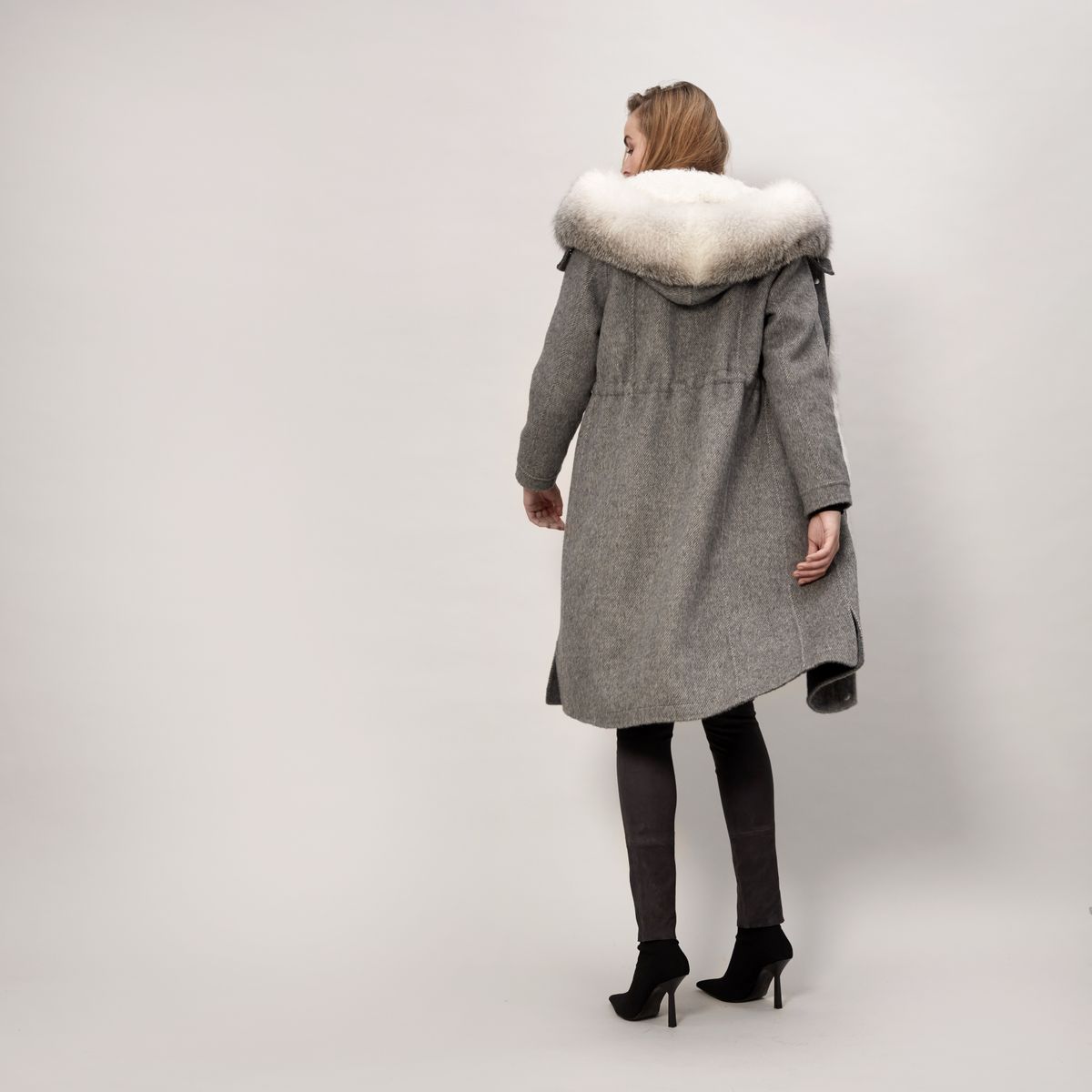 Cille Jacka Grå/Arktisk marmor