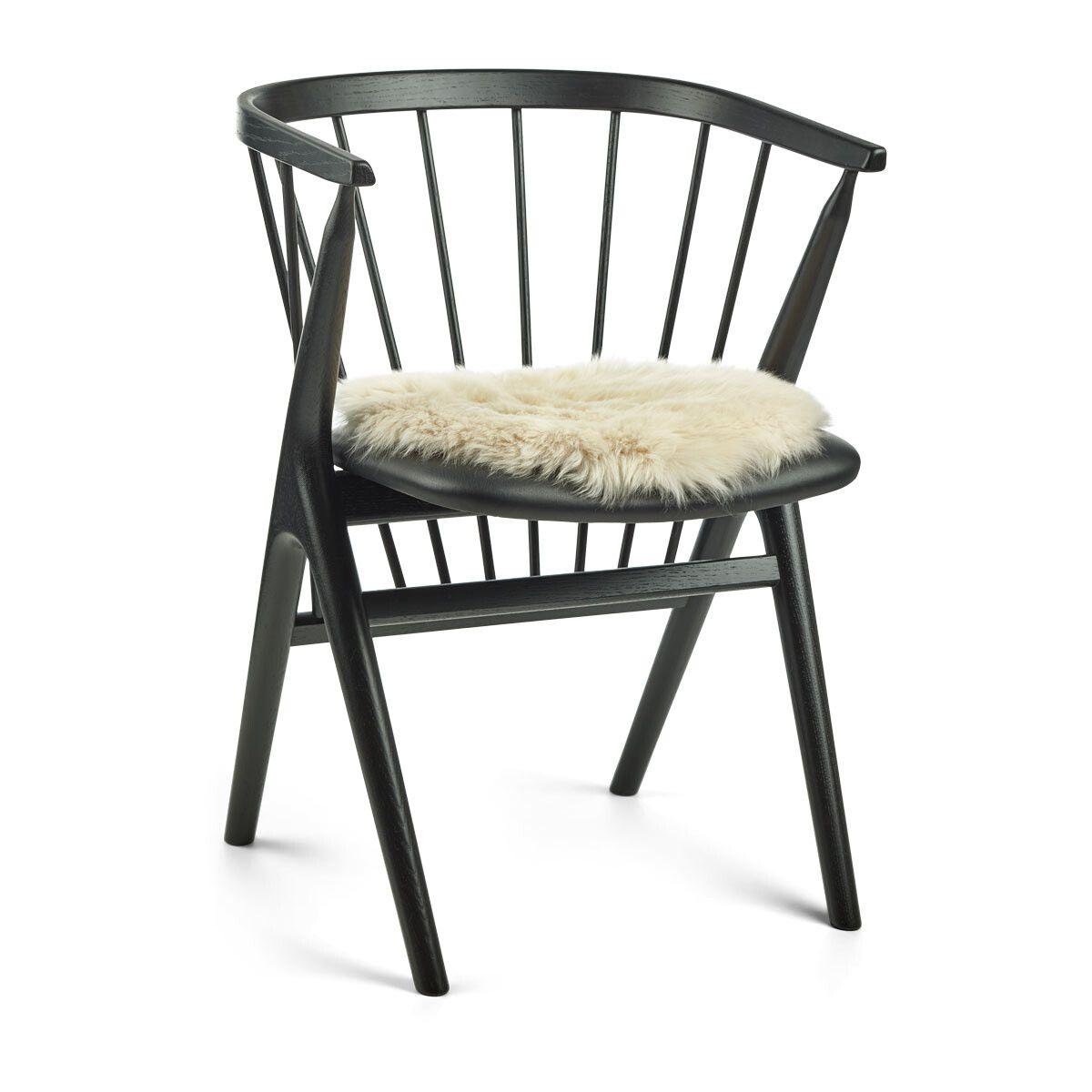 Stolsdyna | Lång lugg | Nya Zealand | Ø38 cm Beige