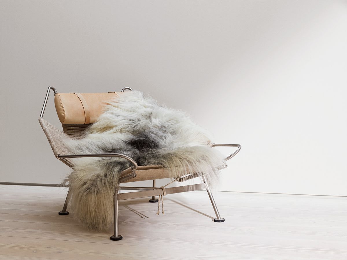 Lång Lugg Fårskinn 90 cm