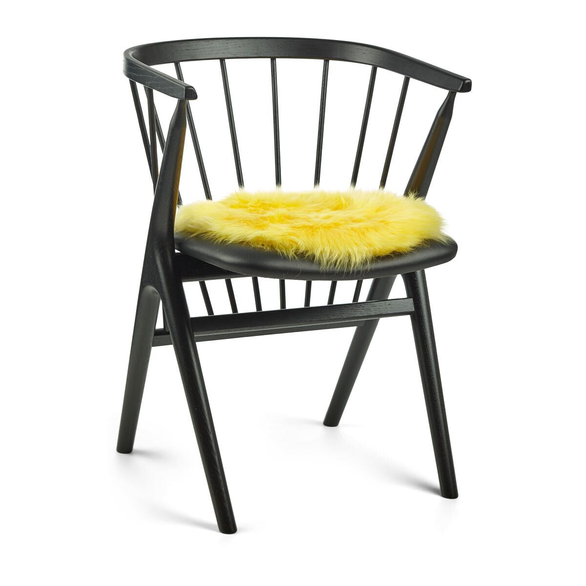 Stolsdyna | Lång lugg | Nya Zealand | Ø38 cm Citron