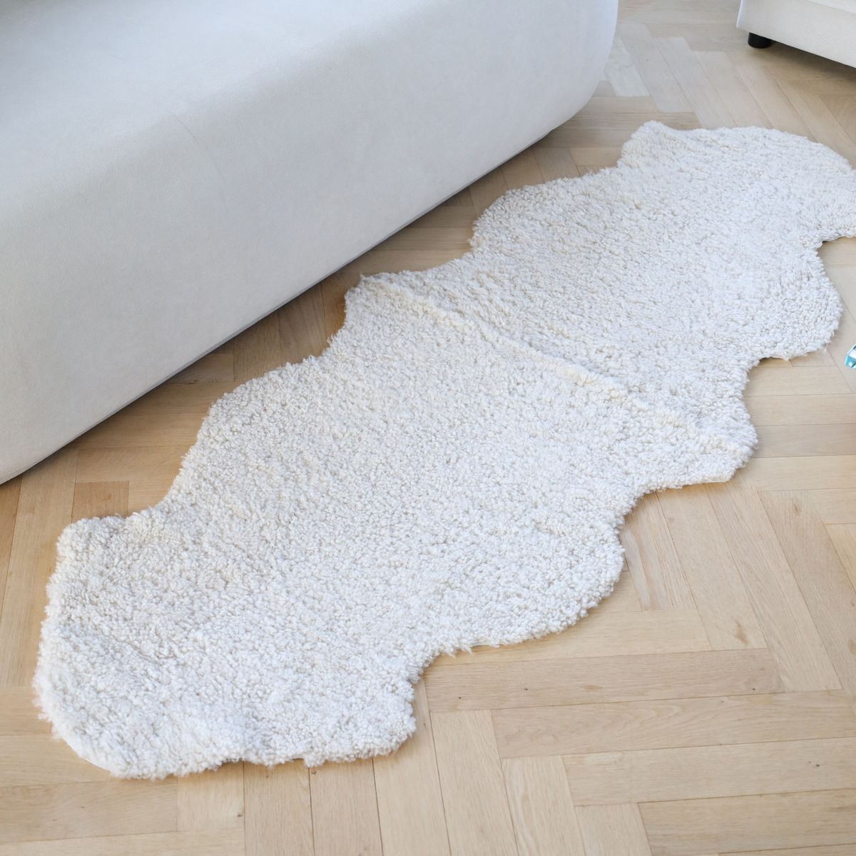 Fårskinn | Kort lugg | Nya Zeeland | 180x60 cm Koksgrå