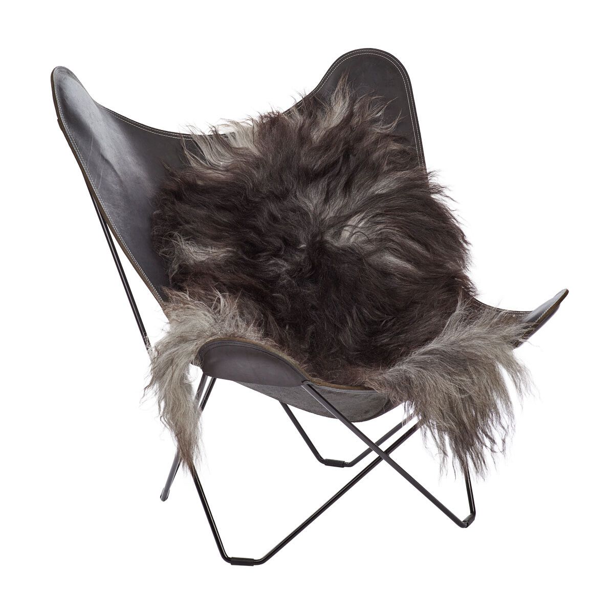 Fårskinn | Lång lugg | Island | 100-120x60 cm