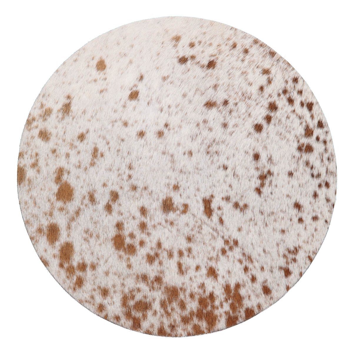 Ko Skinn Stolsdyna Salt/Peppar/Brunt/Vitt