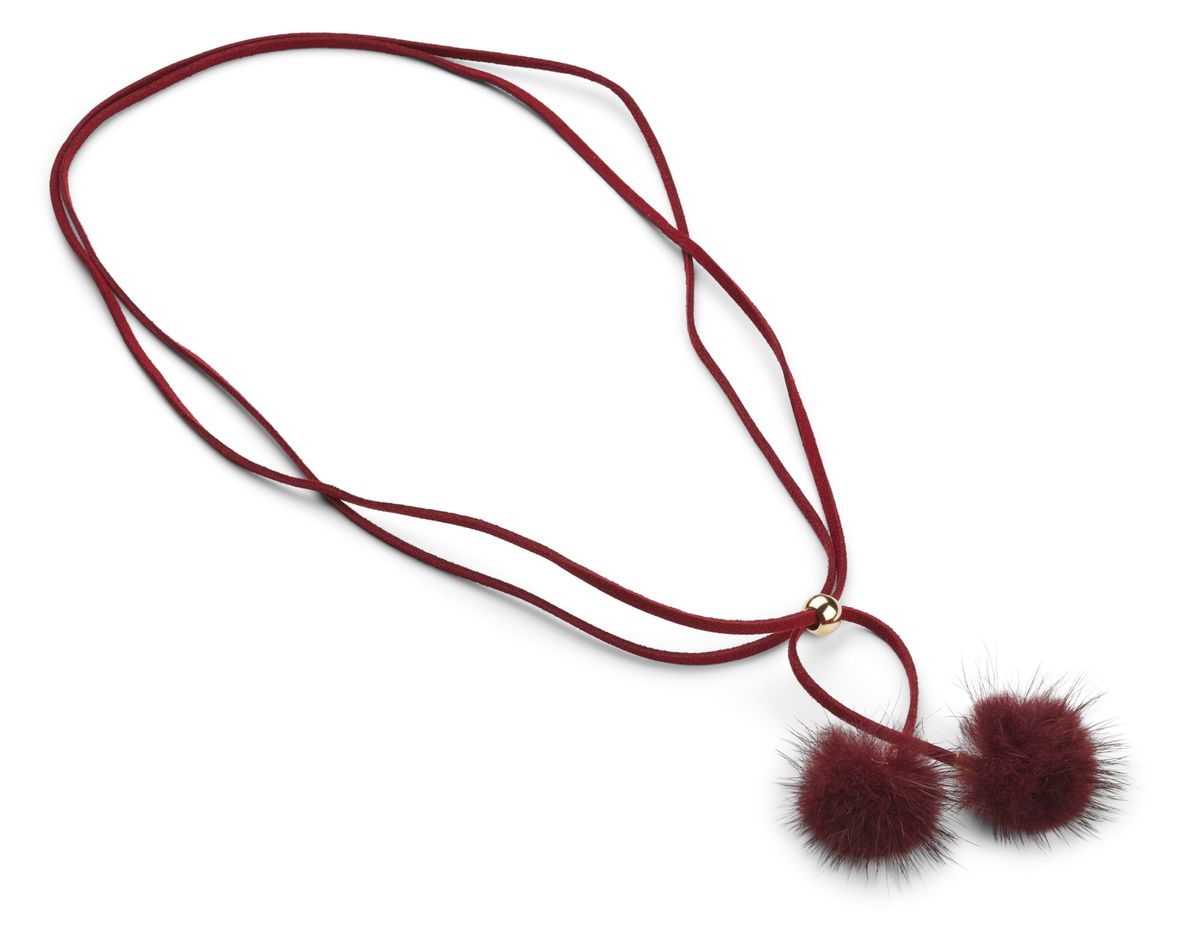 Nicki Halsband Vinröd