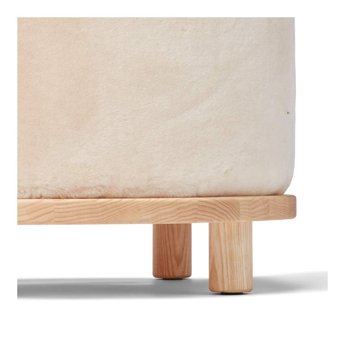 Simon Pouf Moccasin Kastanj