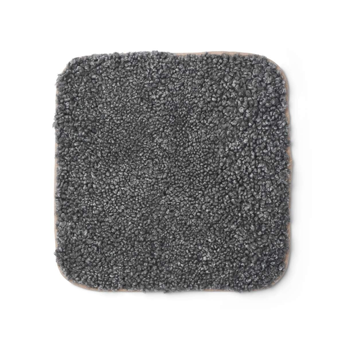 Zero Waste stolsdyna | Kort lugg | Nya Zeeland | 35x35 cm Grå