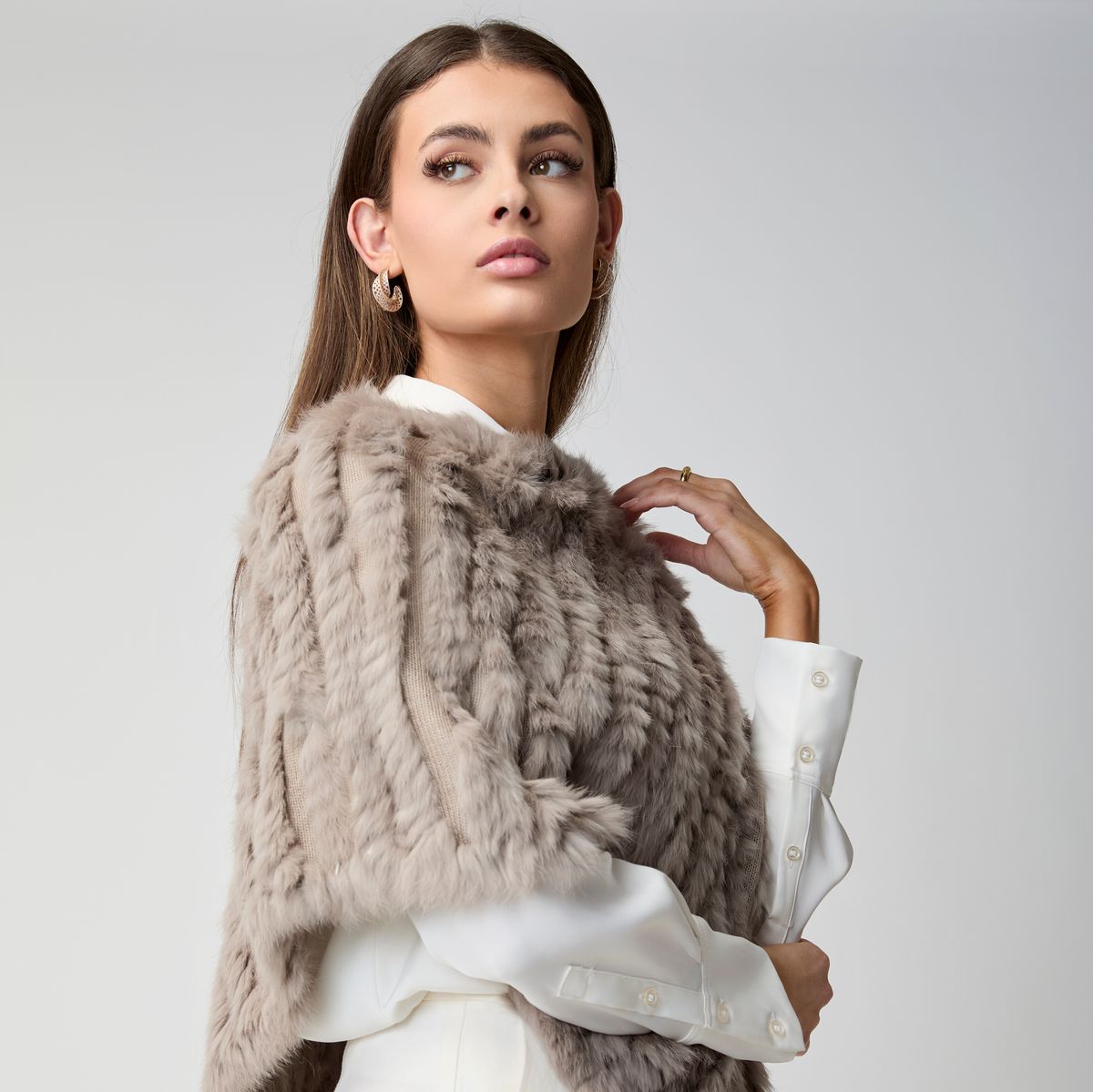 Molly poncho Svart
