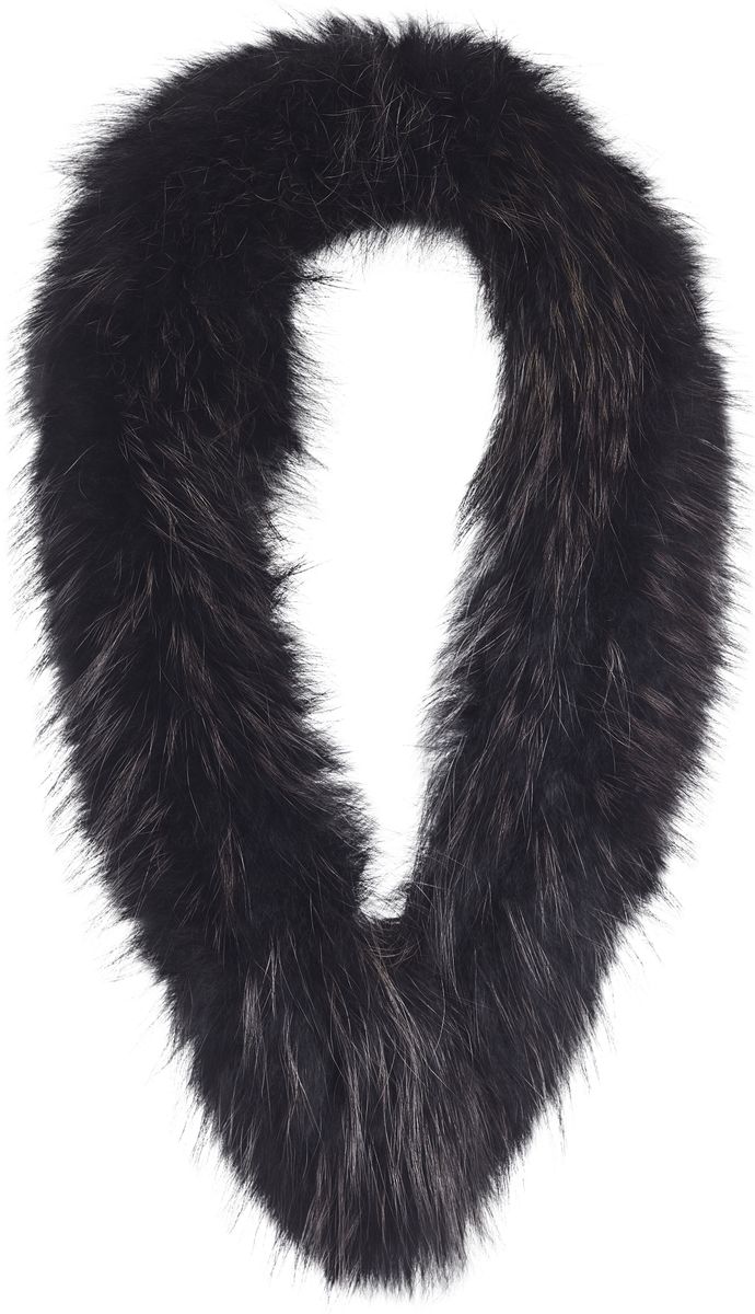 Klara pälskrage Svart