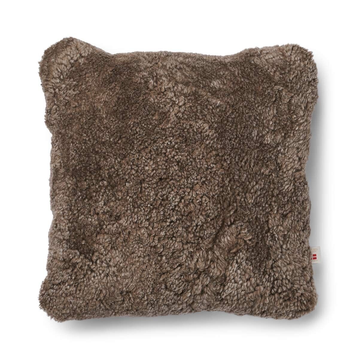 Classic Kort Lugg Fårskinn Kudde Beige/Taupe