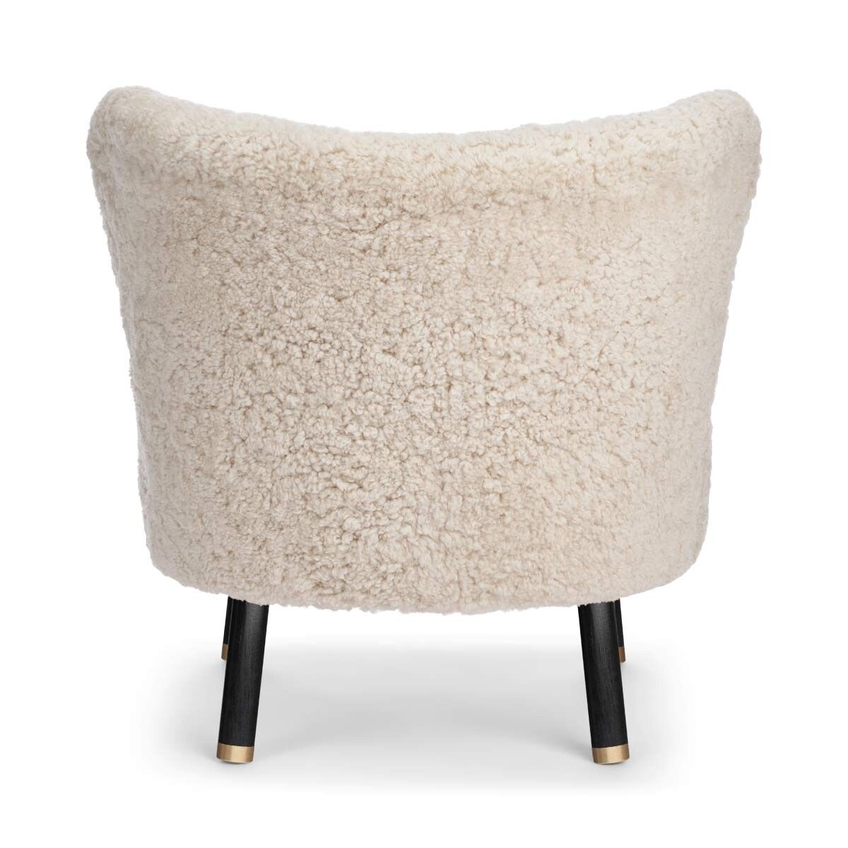 Emil Lounge Chair | Kort lugg Pearl