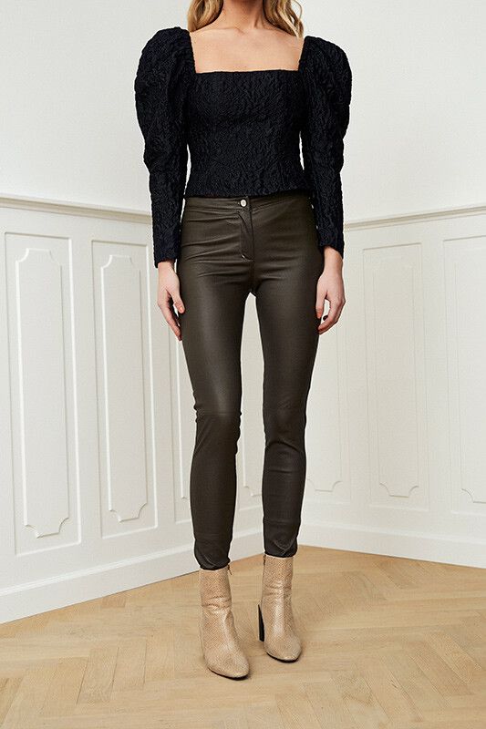 Ambra leggins Mossgrön