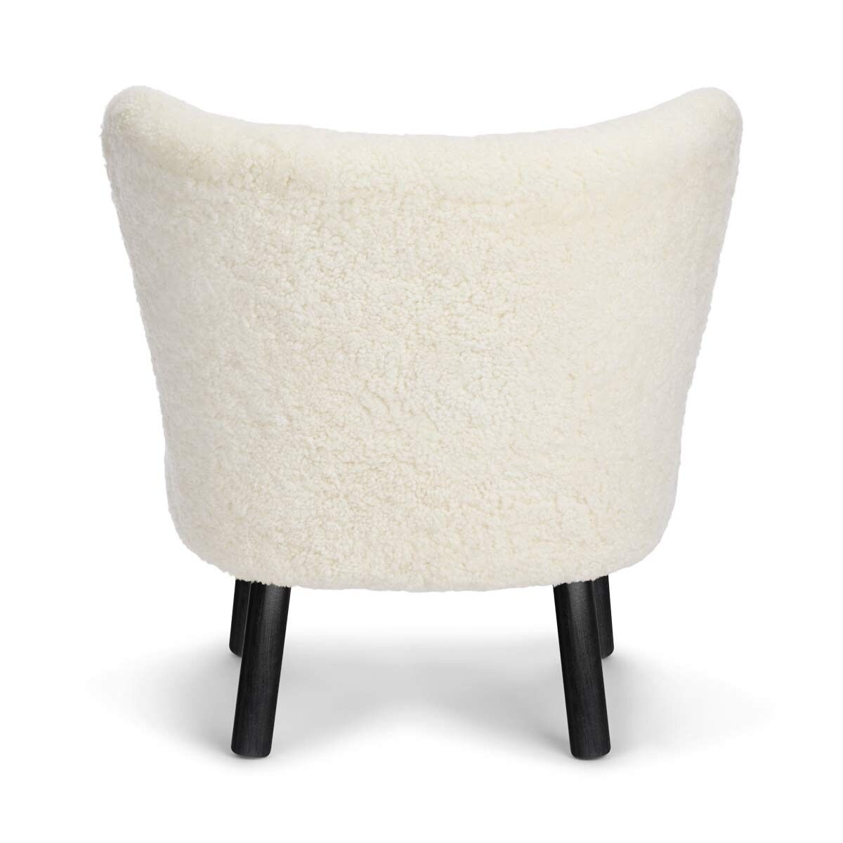 Emily Lounge Chair | Kort lugg Vit