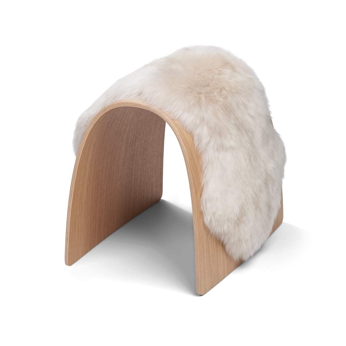 Sheep Stool cover | Lång lugg | Nya Zeeland Beige