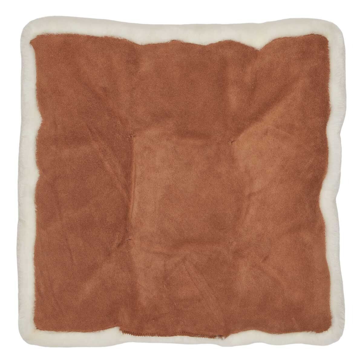 Stolsdyna m/fyllning | Mockasin | Nya Zeeland | 45x45 cm Vit