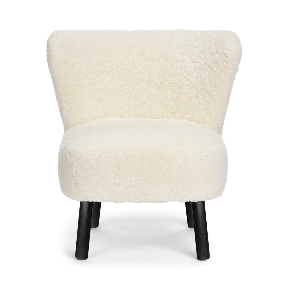 Emily Lounge Chair | Kort lugg Vit