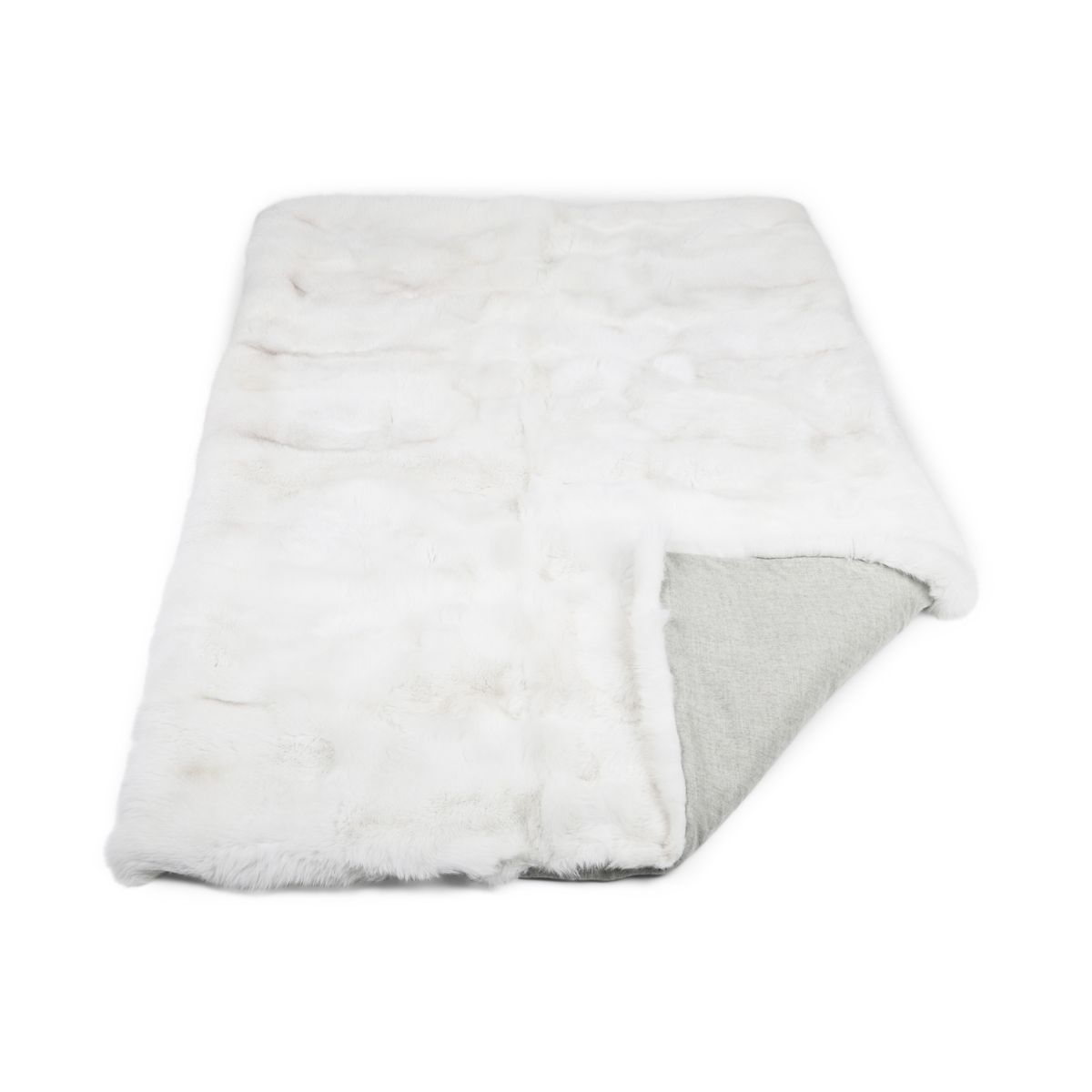 Premium rävskinnspläd | Kasmirbaksida | Arctic/Marble Fox | 140x200 cm