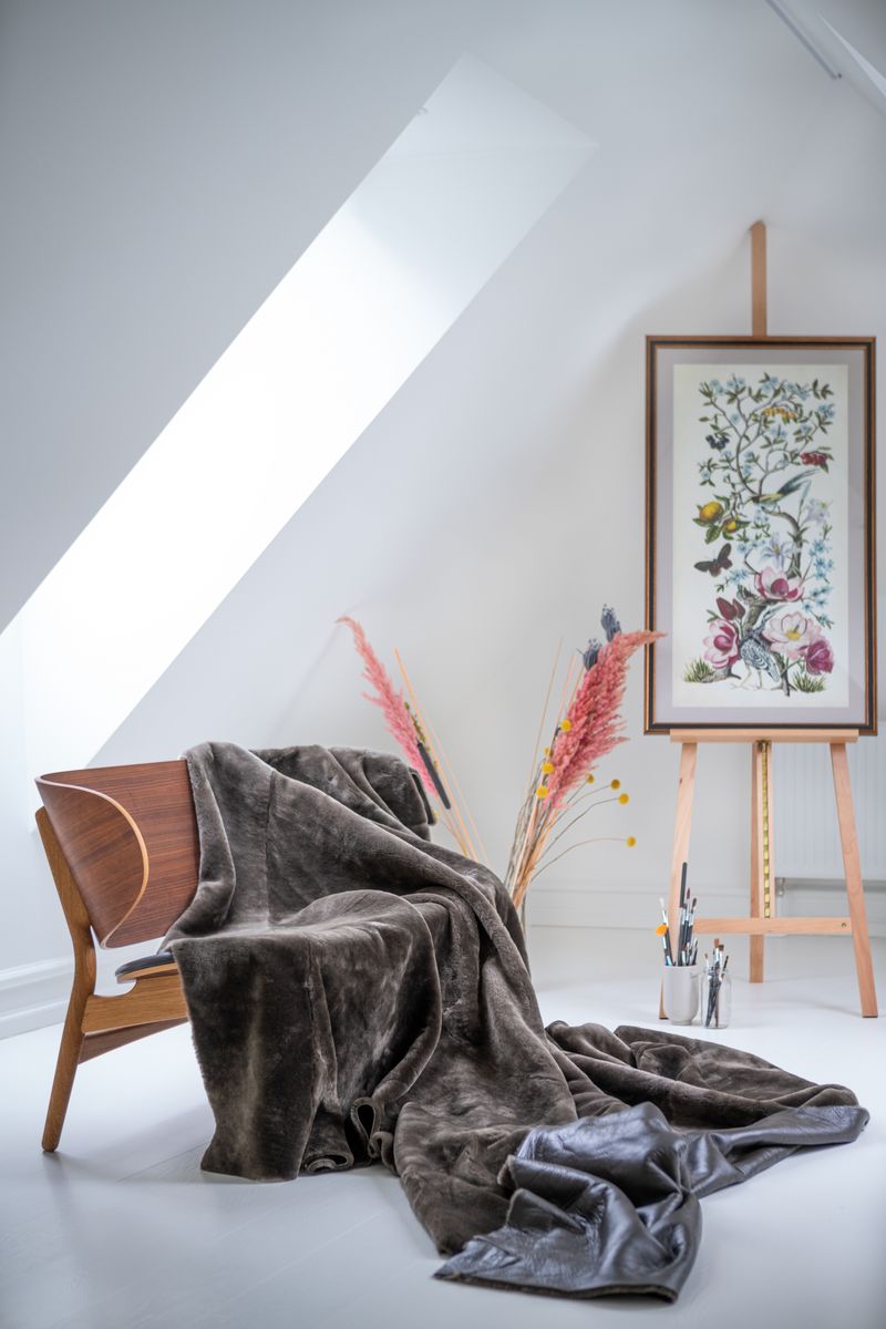 Fårskinnspläd | Double Face | Australien | 140x200 cm Svart