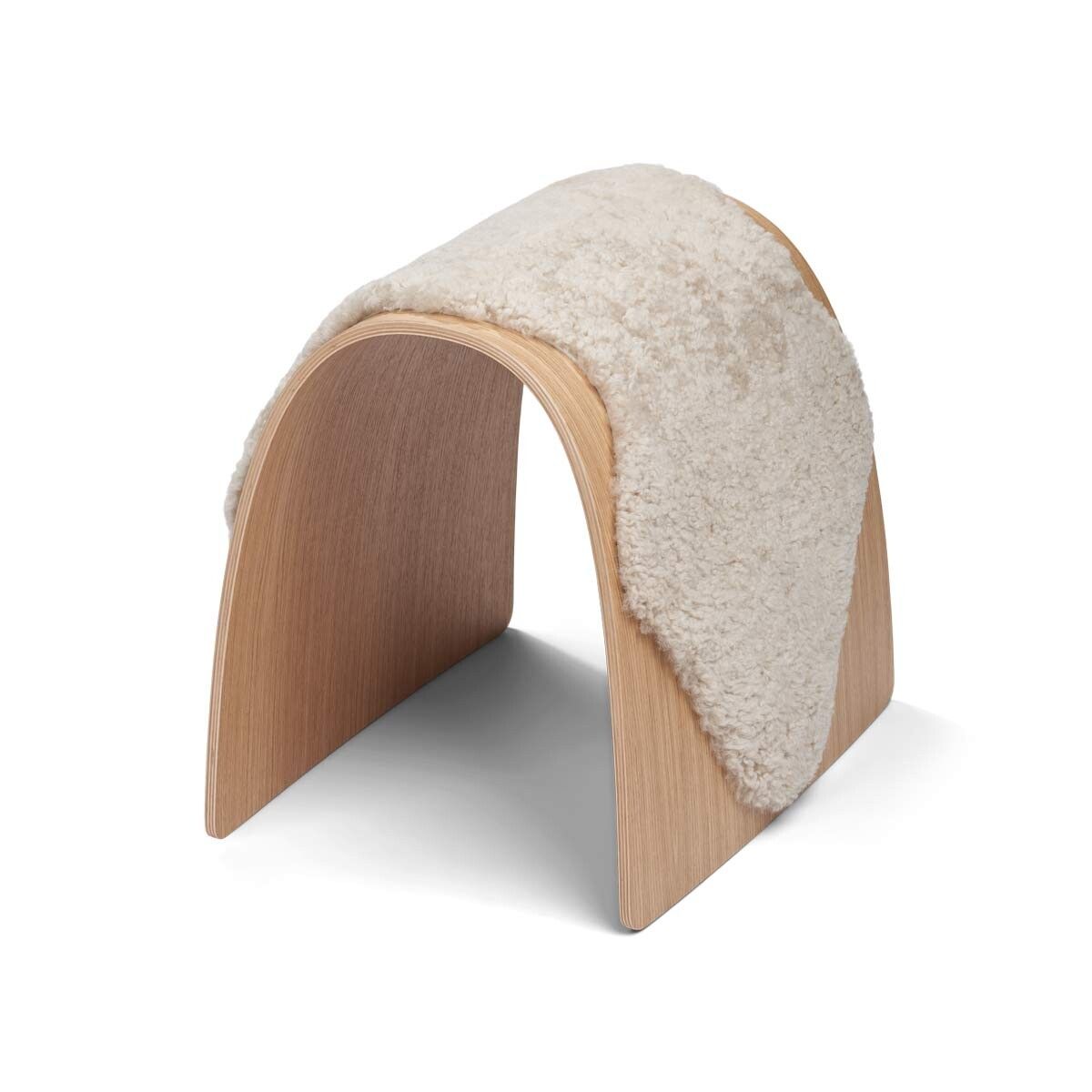 Sheep Stool cover | Kort lugg | Nya Zeeland Beige