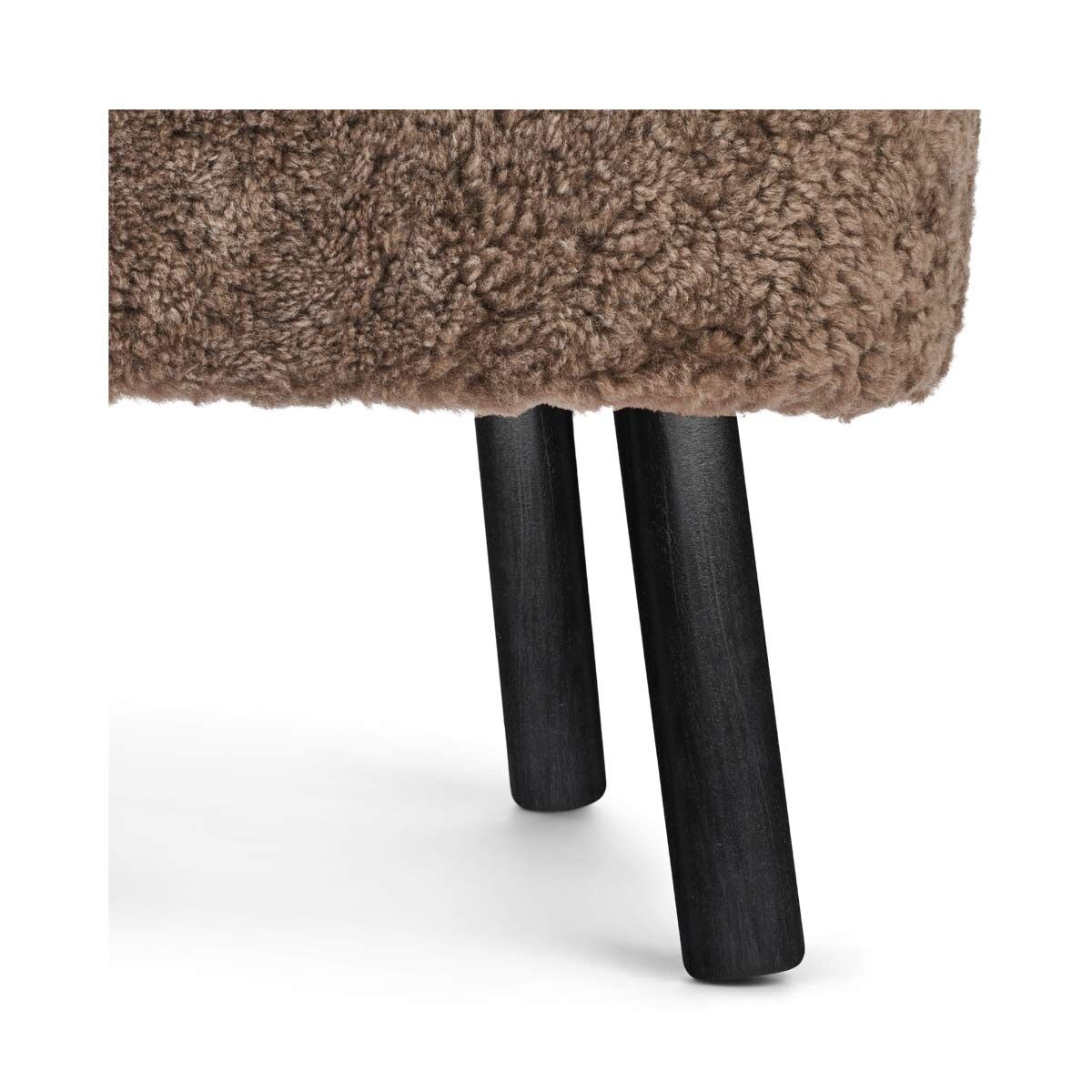 Emil Lounge Chair | Kort lugg Ljusbrun