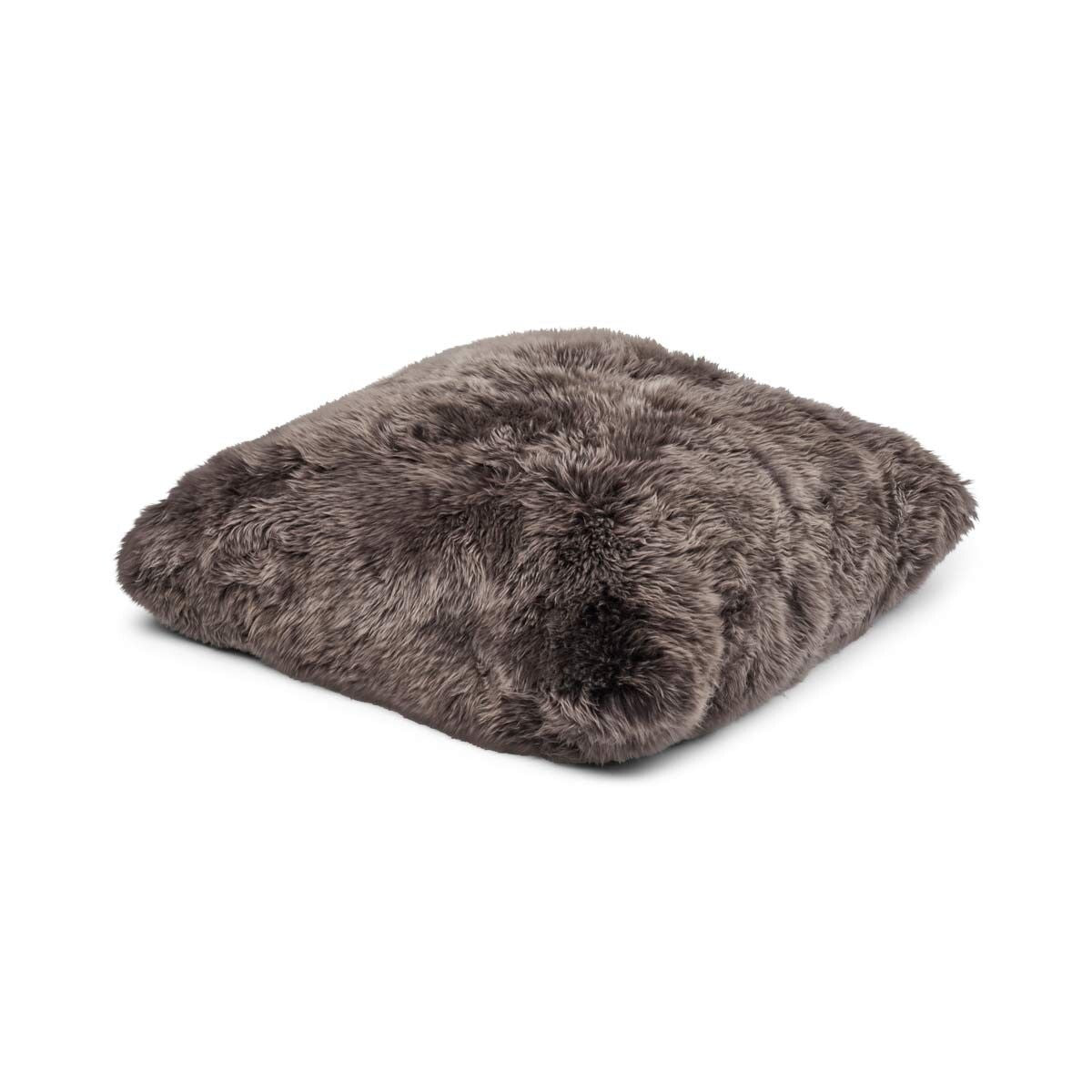 Maxi Float kudde | Lång lugg | Nya Zeeland | Dubbelsidig | 90x90 cm Valnöt