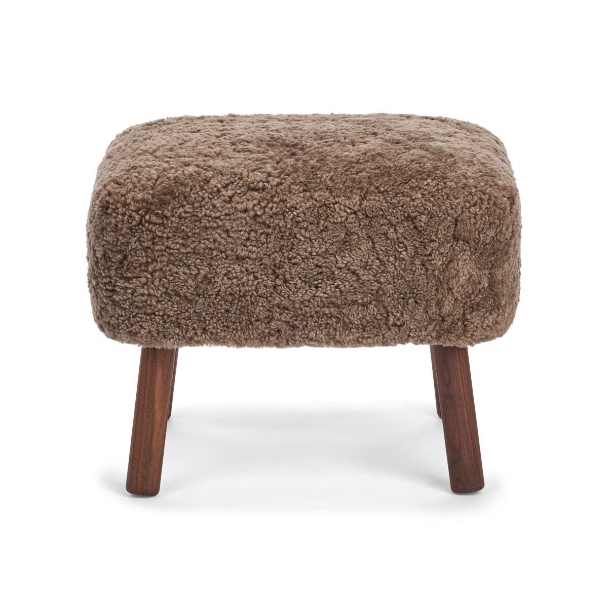 Emil Fotstöd Pall | Kort Ull Taupe