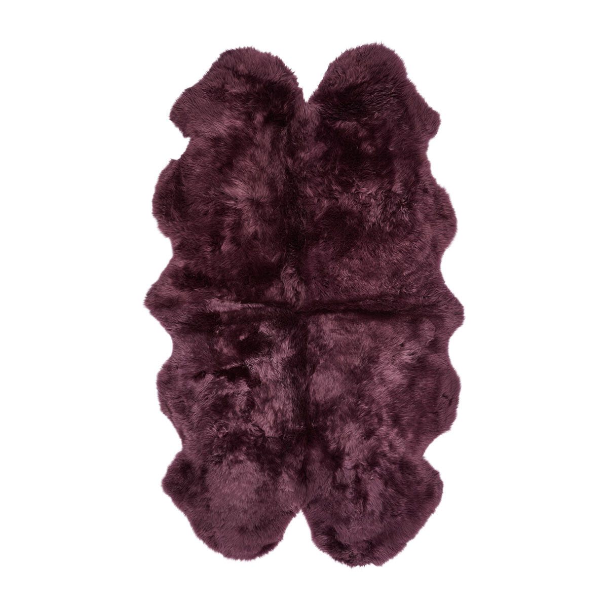 Fårskinnsmatta | Lång lugg | Nya Zealand | 180x110 cm Lila