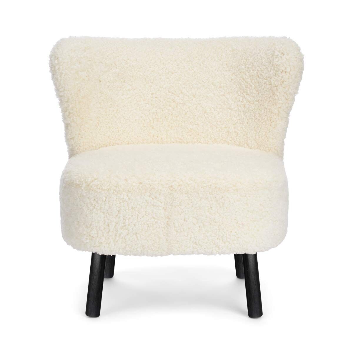 Emil Lounge Chair | Kort ull Elfenben